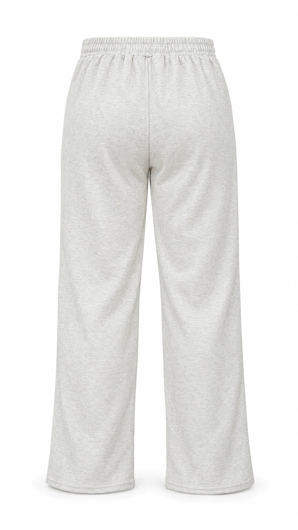 Pantalon thermo femme Ted Lapidus crème, coupe droite et taille élastiquée, vue de dos.