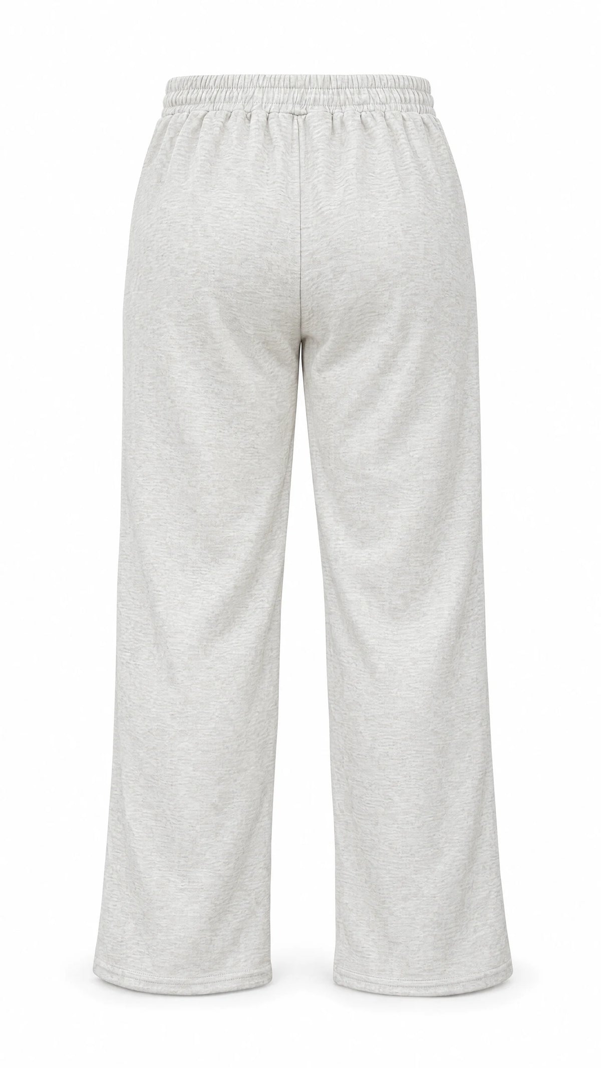 Pantalon thermo femme Ted Lapidus crème, coupe droite et taille élastiquée, vue de dos.