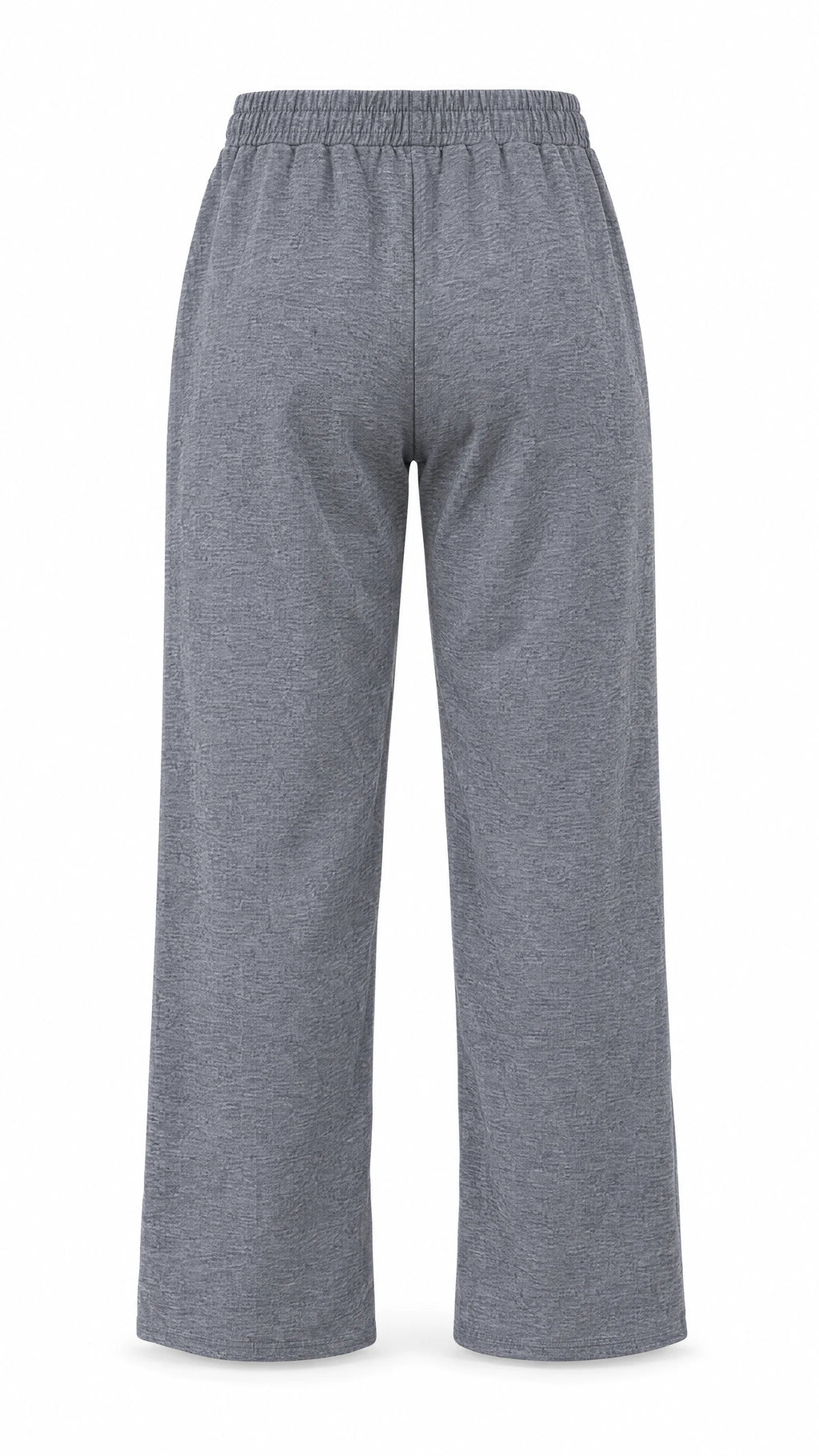 Pantalon thermo femme Ted Lapidus gris, coupe droite et taille élastiquée, vue de dos.