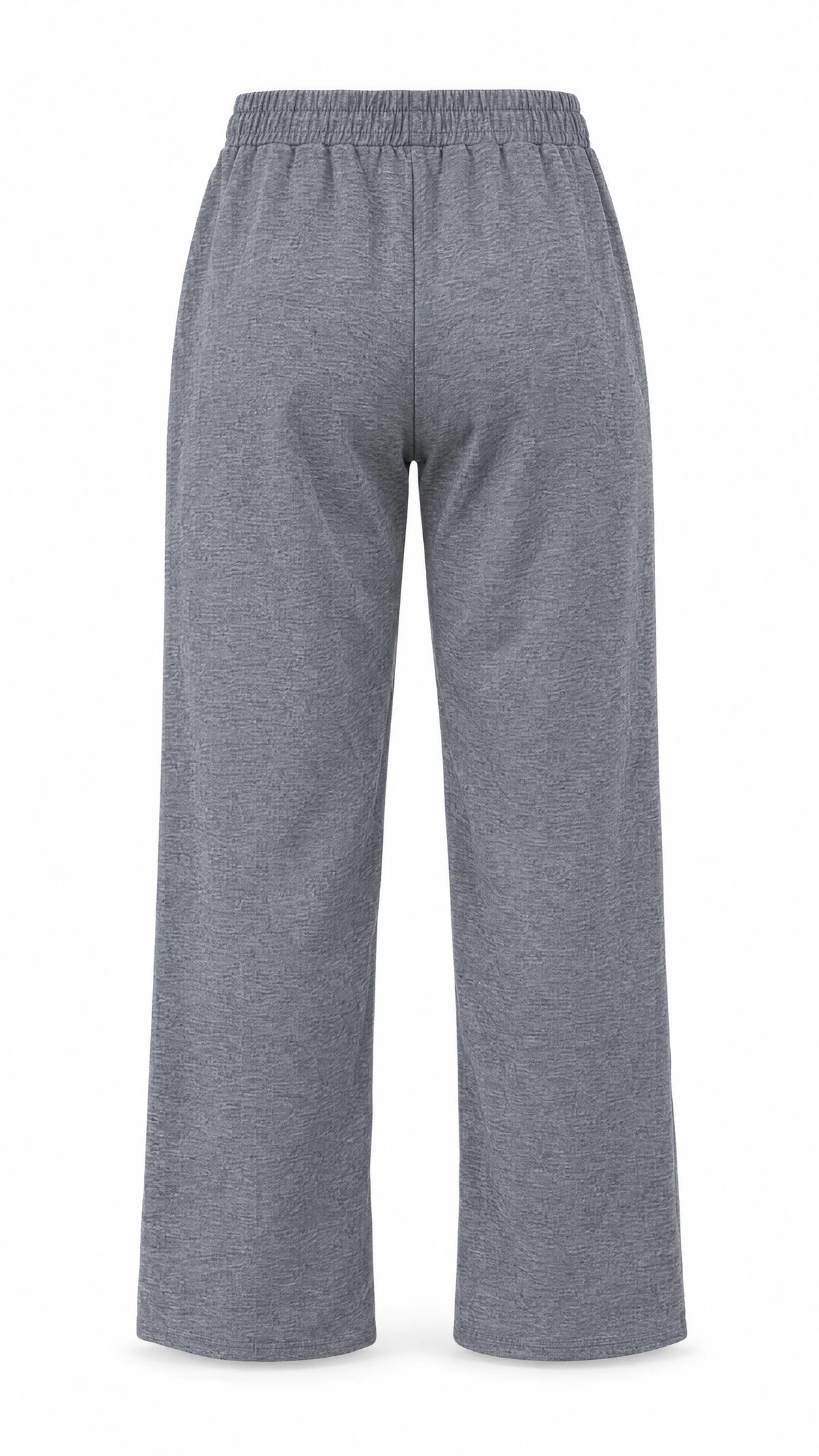 Pantalon thermo femme Ted Lapidus gris, coupe droite et taille élastiquée, vue de dos.