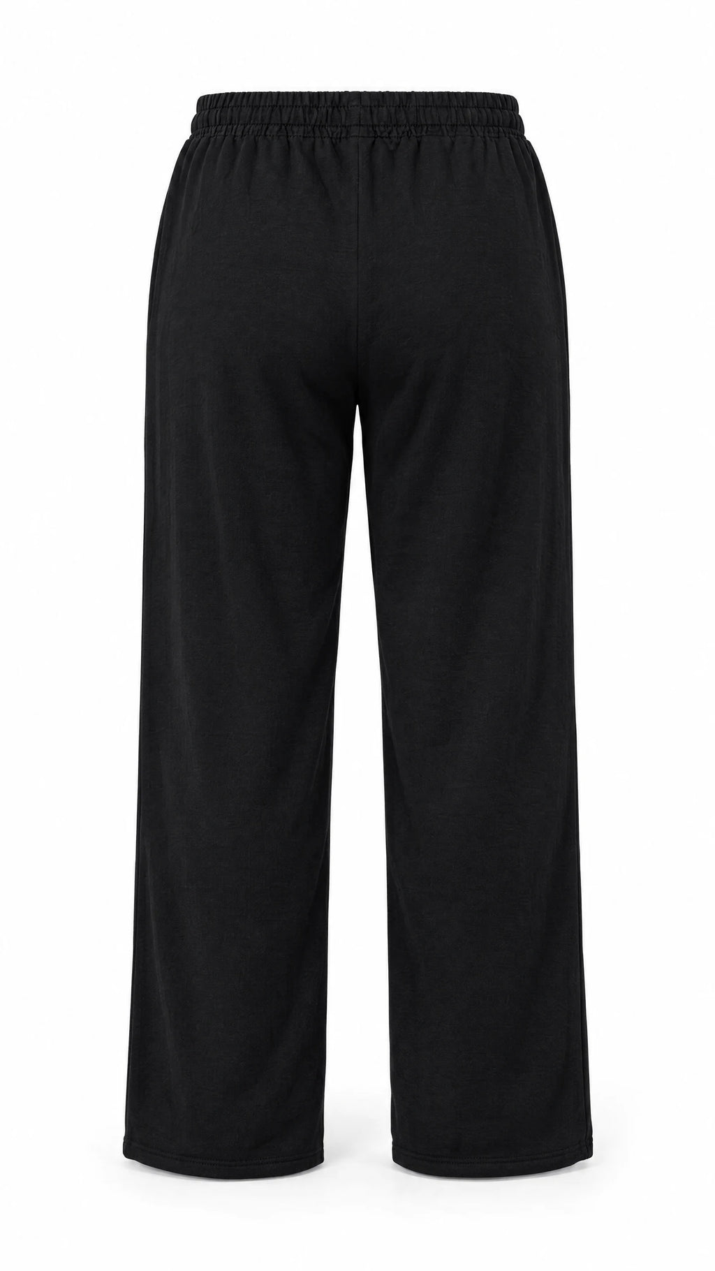 Pantalon thermo femme Ted Lapidus noir, coupe droite et taille élastiquée, vue de dos.