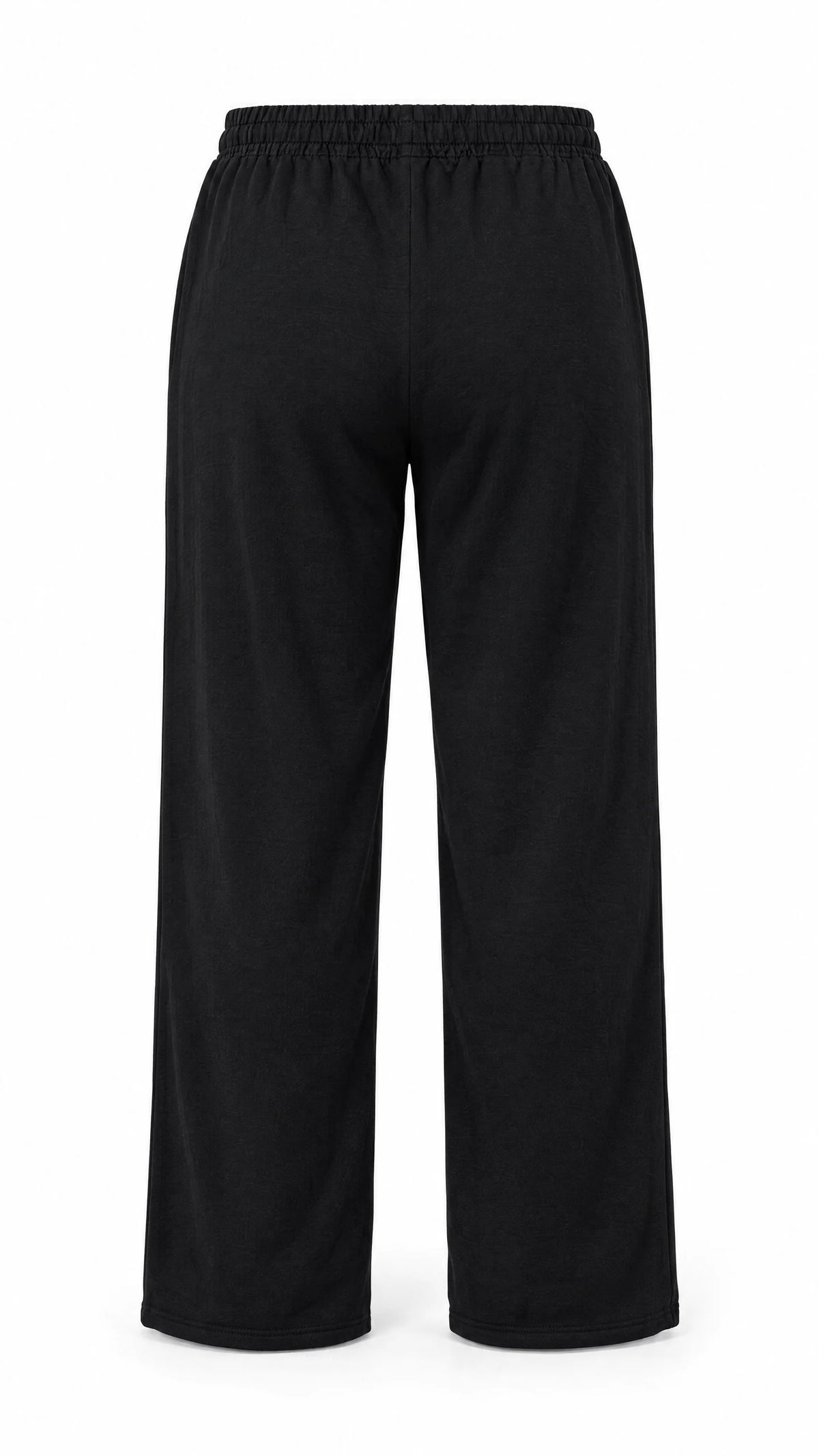 Pantalon thermo femme Ted Lapidus noir, coupe droite et taille élastiquée, vue de dos.