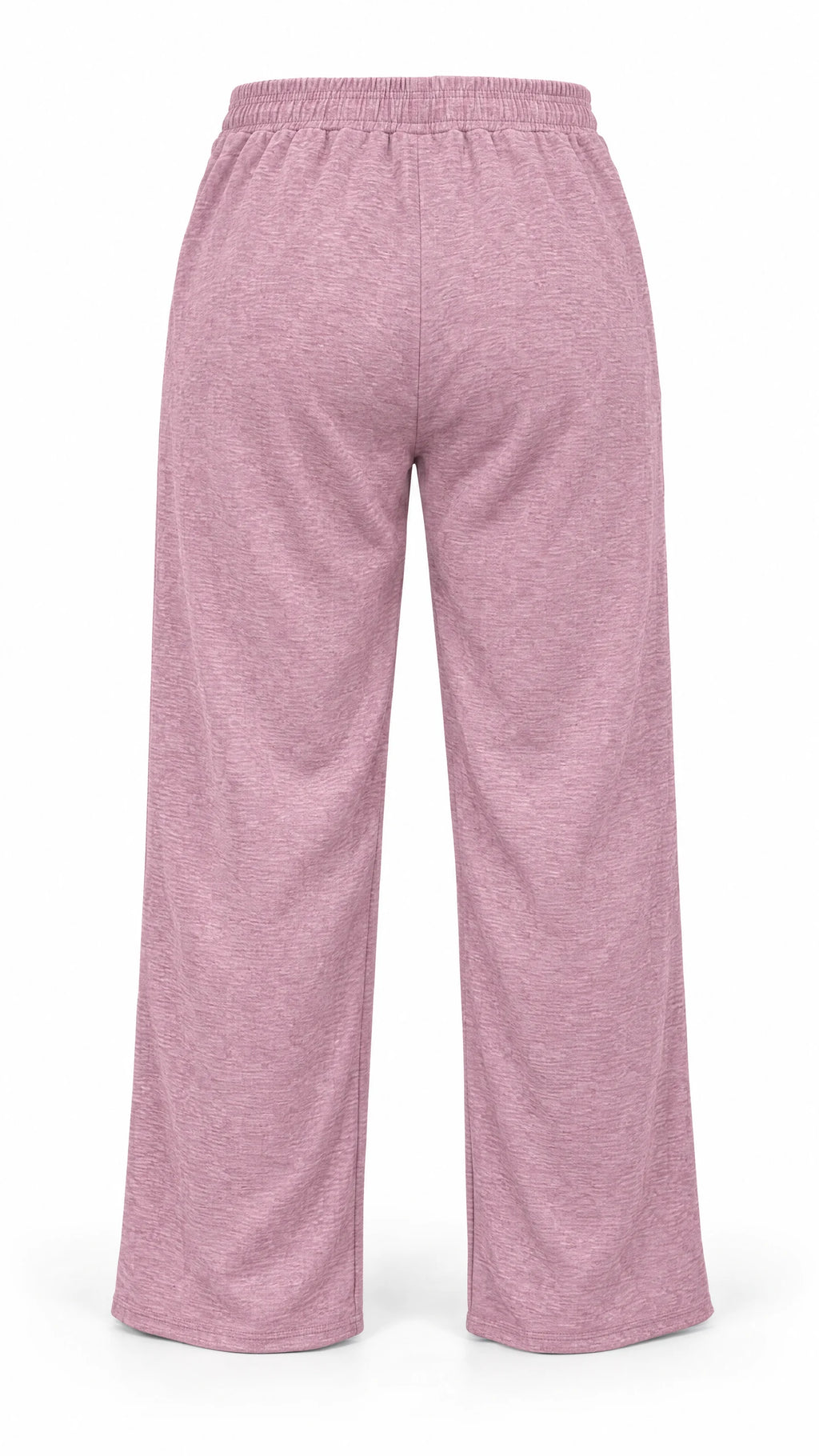 Pantalon thermo femme Ted Lapidus rose, coupe droite et taille élastiquée, vue de dos.
