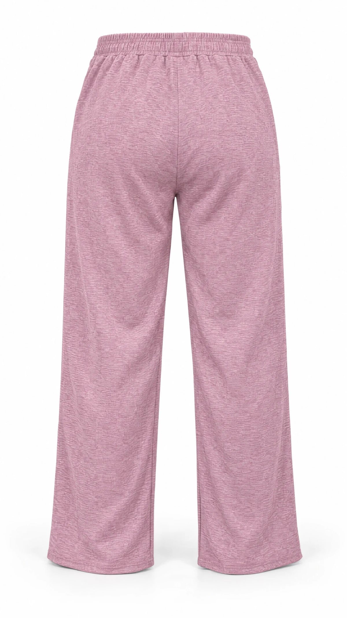 Pantalon thermo femme Ted Lapidus rose, coupe droite et taille élastiquée, vue de dos.